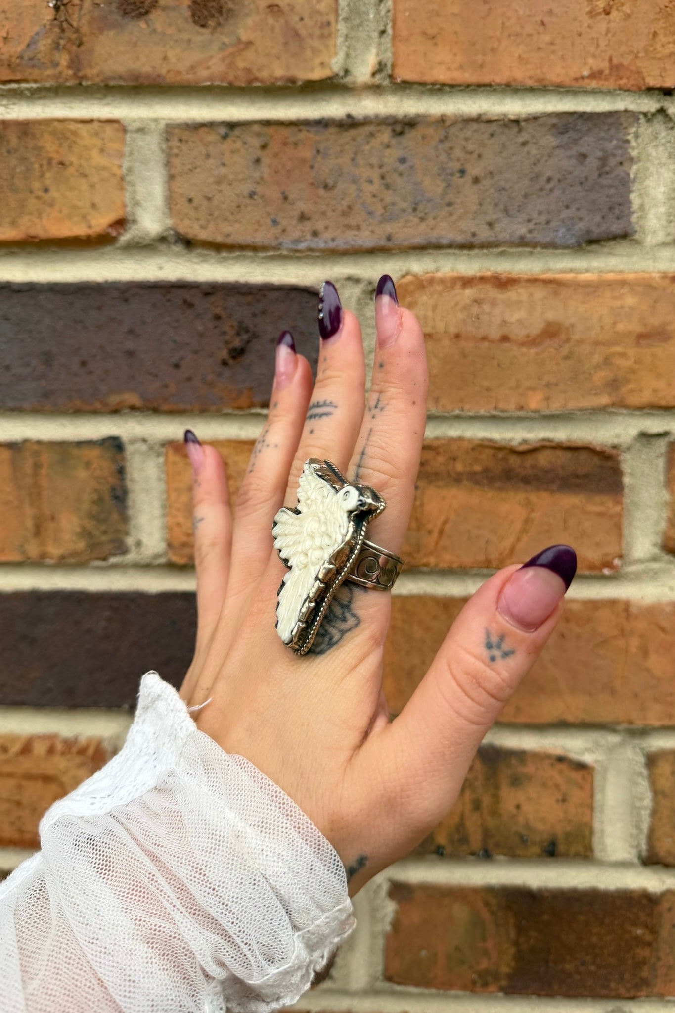 Carved Dove Ring - ivyandlavyboutique ivyandlavyboutique