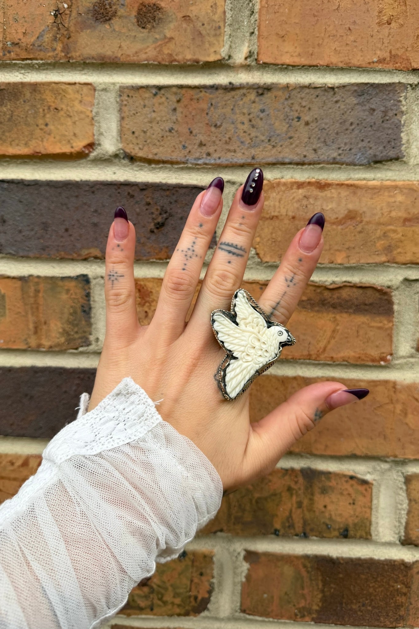 Carved Dove Ring - ivyandlavyboutique ivyandlavyboutique