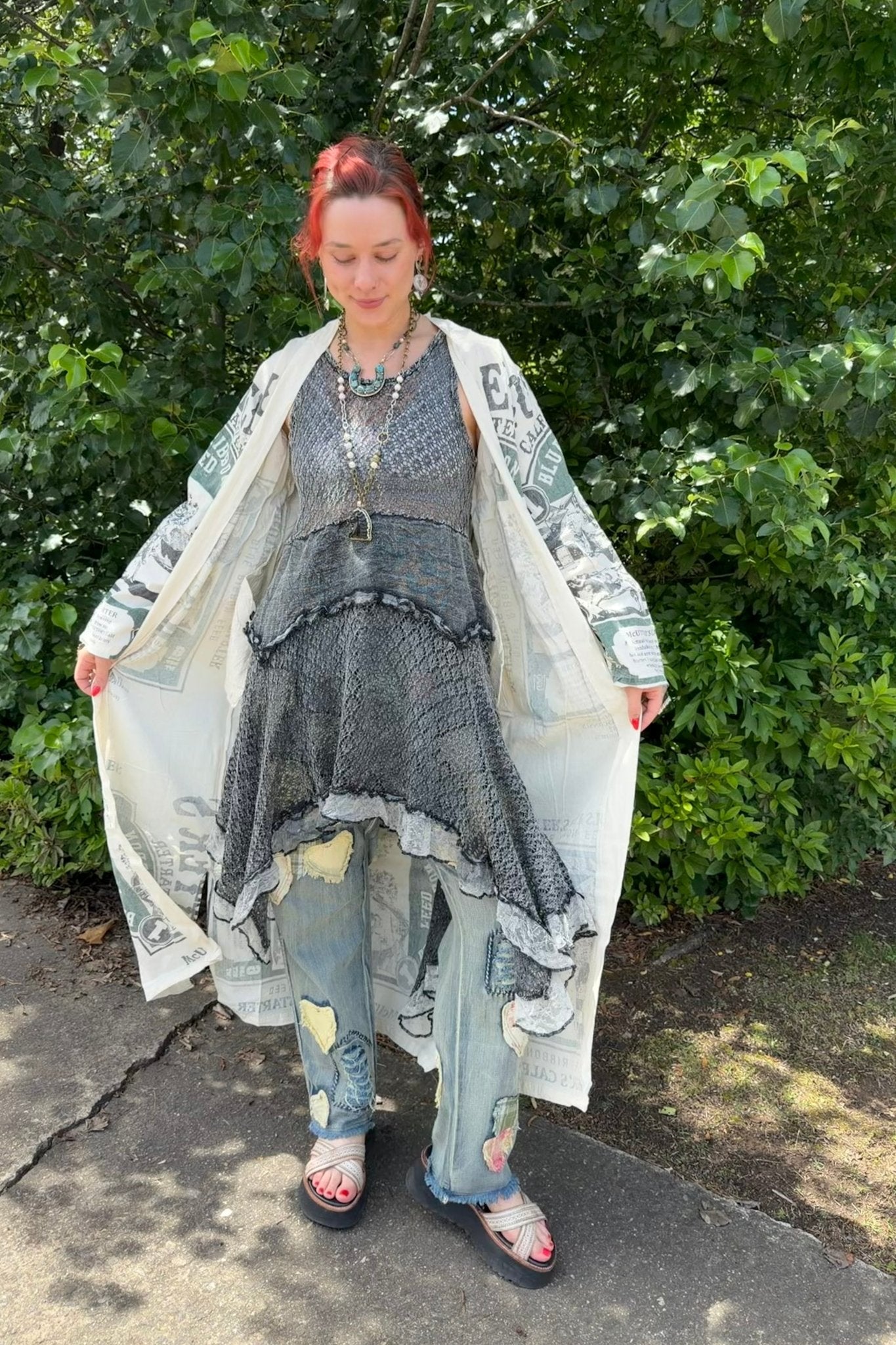 Cattle Maxi Duster - ivyandlavyboutique Kathmandu Imports