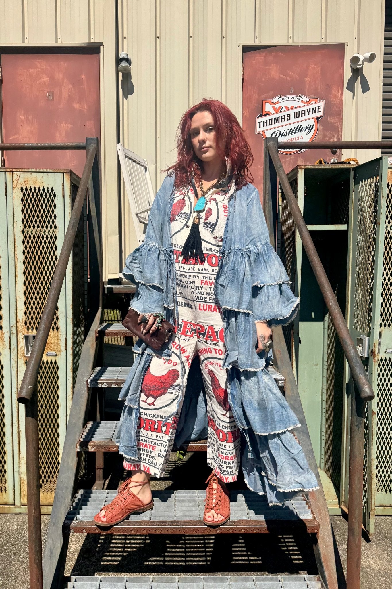 Chambray Skies Duster Jacket - ivyandlavyboutique Jaded Gypsy