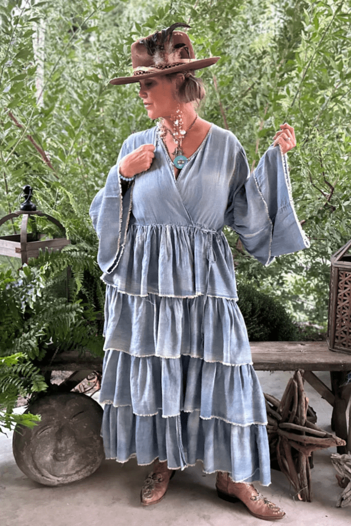 Chambray Skies Duster Jacket - ivyandlavyboutique Jaded Gypsy