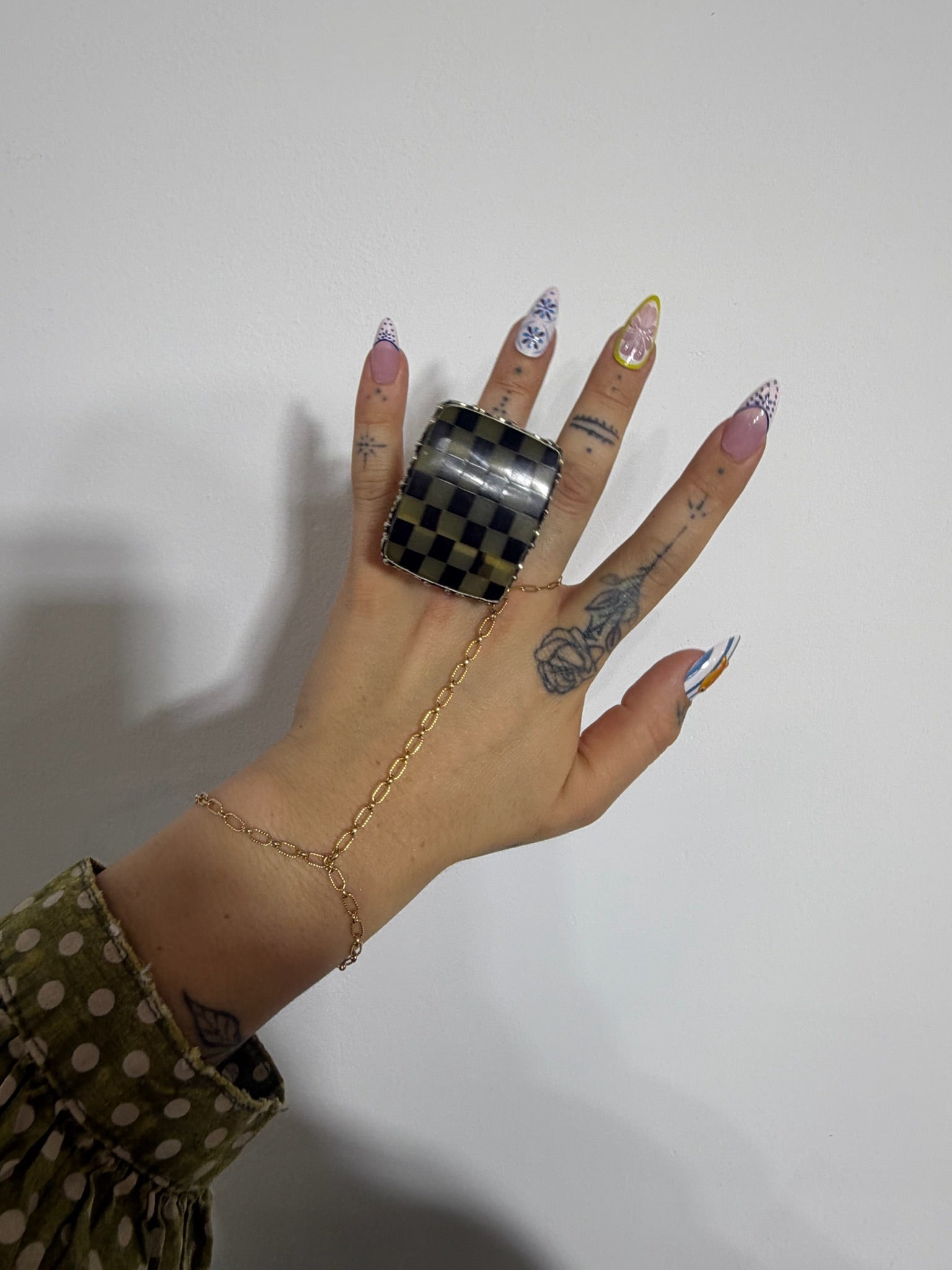Checkers Not Chest Ring - ivyandlavyboutique ivyandlavyboutique