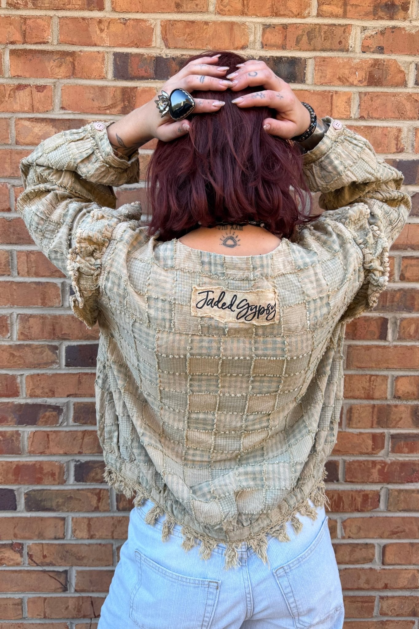 Checking Out Jacket Top - ivyandlavyboutique Jaded Gypsy
