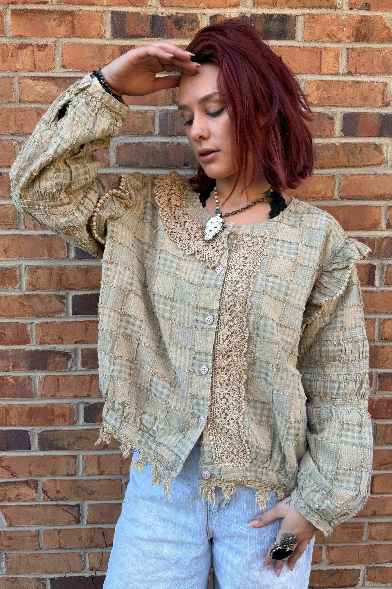 Checking Out Jacket Top - ivyandlavyboutique Jaded Gypsy