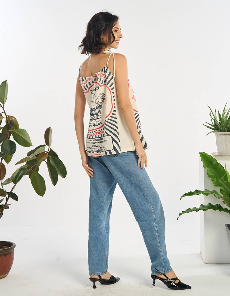 Chicken on the Run Printed Tank Top - ivyandlavyboutique Kathmandu Imports