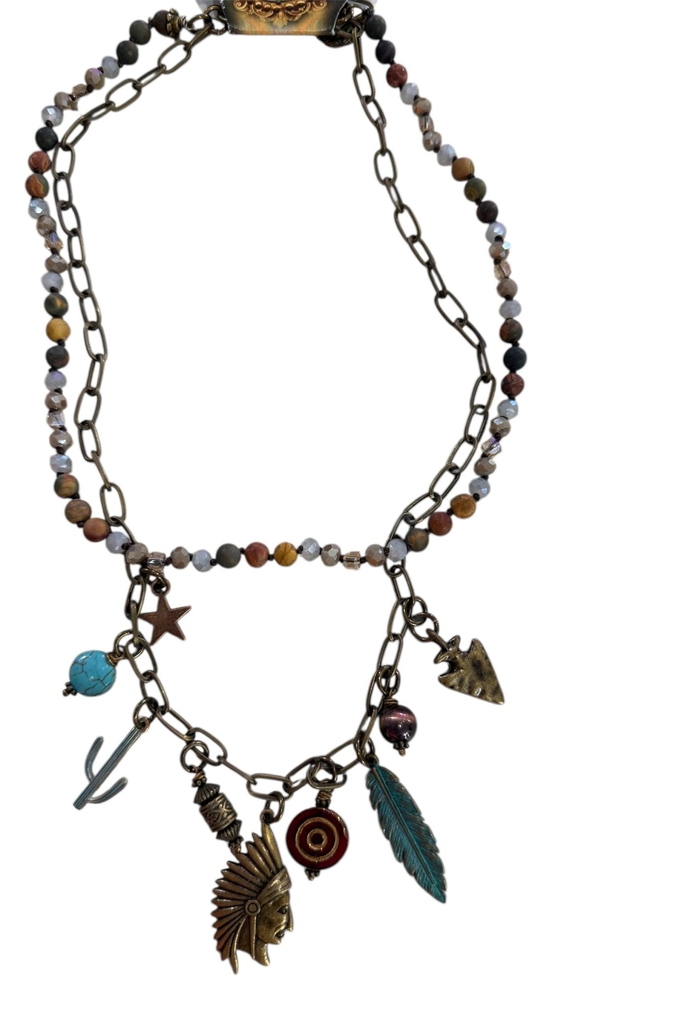 Chief Charm Necklace - ivyandlavyboutique Art by Amy