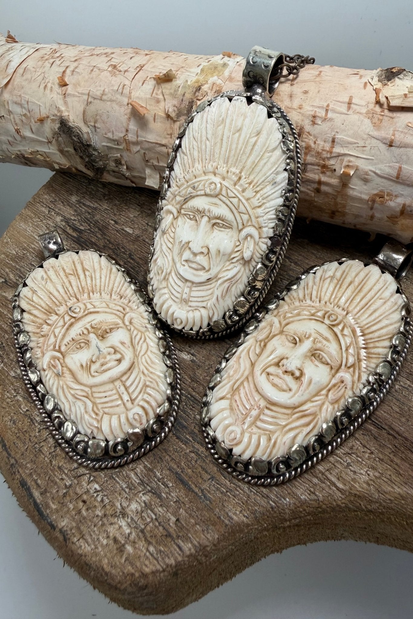 Chief Head Pendant - ivyandlavyboutique ivyandlavyboutique