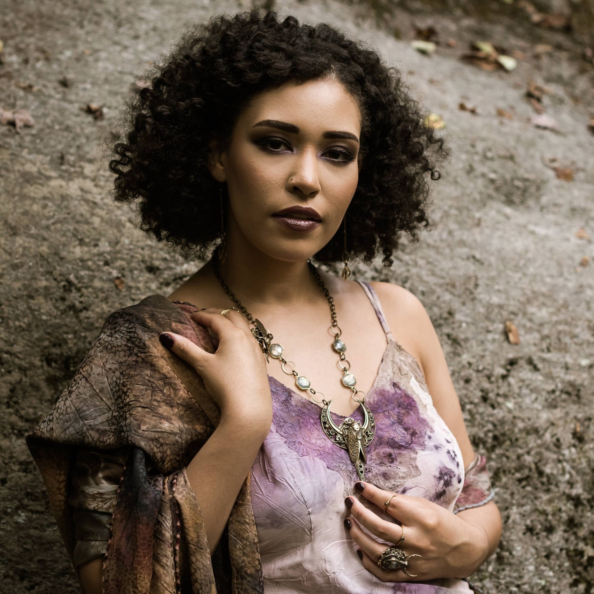 Cicada Luna Necklace by Trollbinde - ivyandlavyboutique Trollbinde