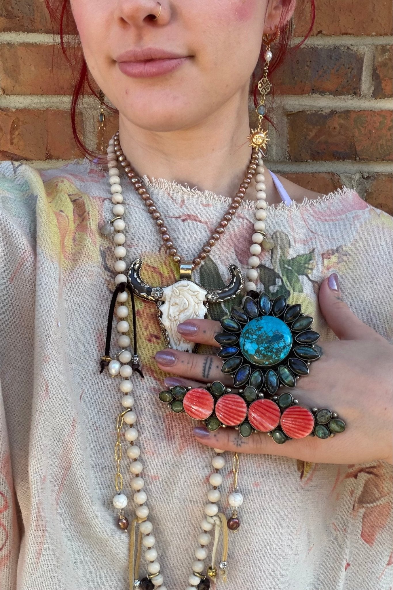 Circle Biggie Long Statement Ring - ivyandlavyboutique ivyandlavyboutique