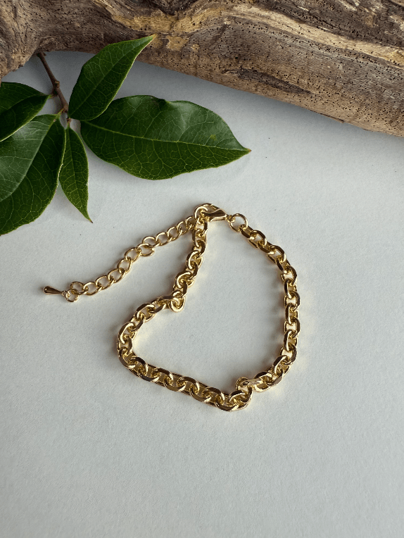 Circle Link Gold Bracelet - ivyandlavyboutique Spirit Lala