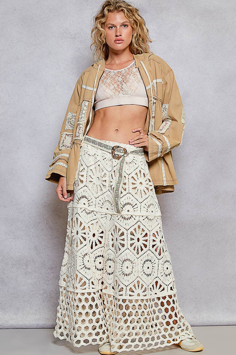 Coffee Date Patched Jacket - ivyandlavyboutique Pol Clothing