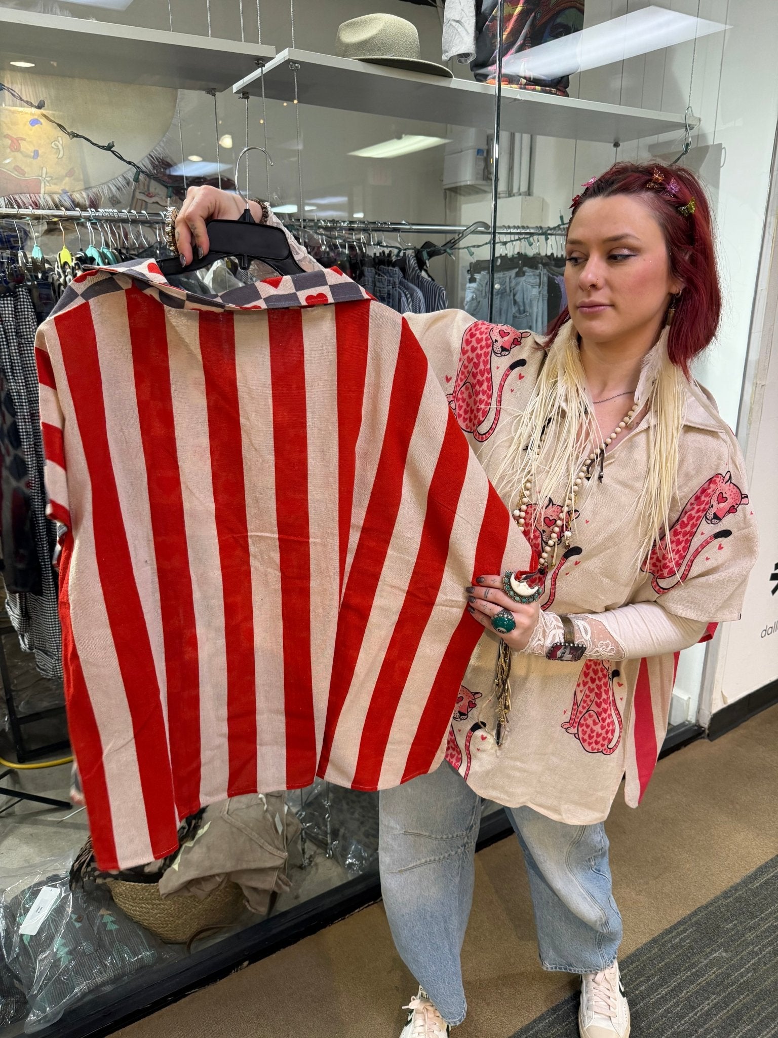 Collared printed top - ivyandlavyboutique ivyandlavyboutique