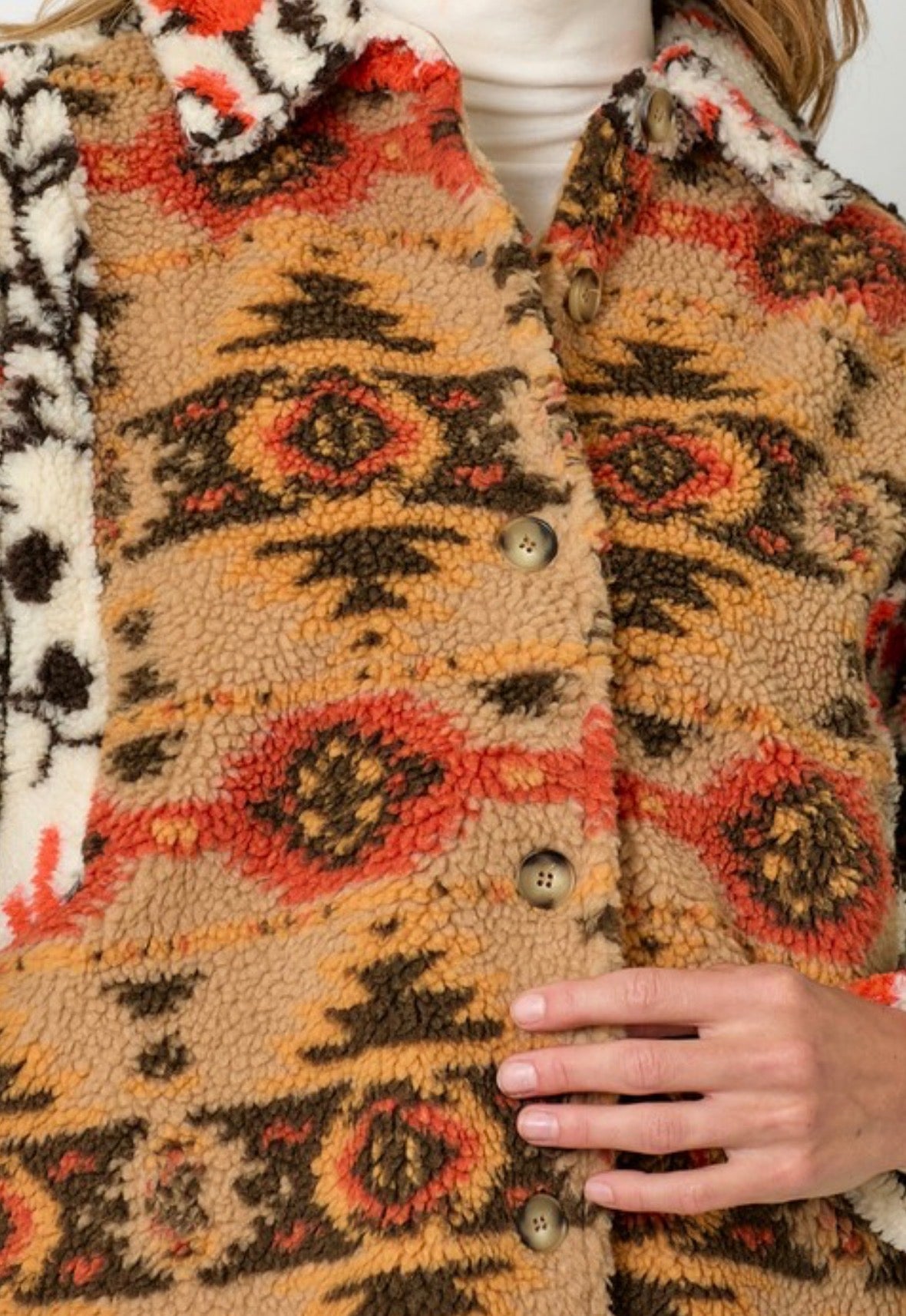 Color Block Printed Shacket - ivyandlavyboutique ivyandlavyboutique