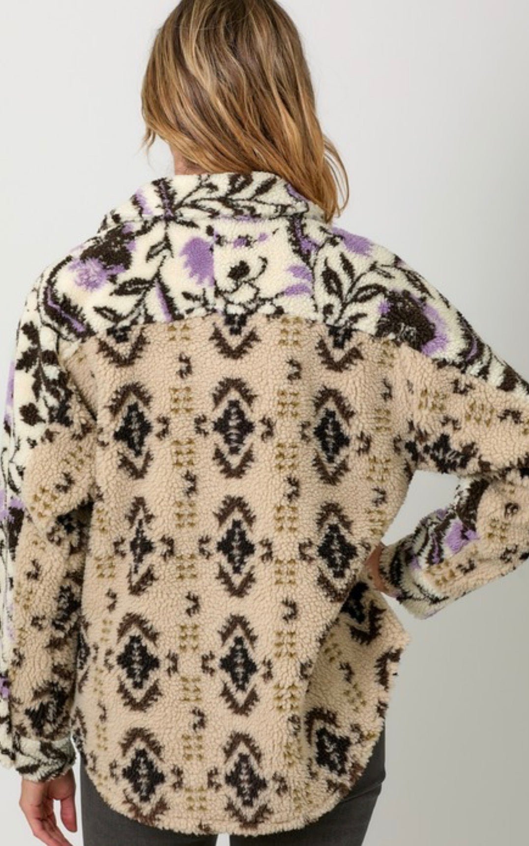 Color Block Printed Shacket - ivyandlavyboutique ivyandlavyboutique