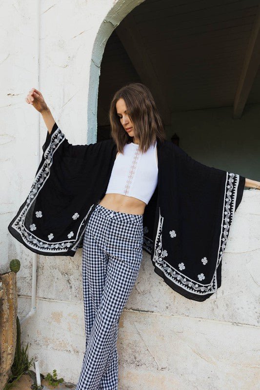 Coming Up Roses Kimono - ivyandlavyboutique Leto Accessories