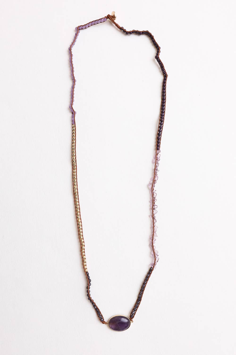 Convertible Bracelet & Necklace - Amethyst, Rose Quartz, Turquoise : Amethyst - ivyandlavyboutique Leto Accessories