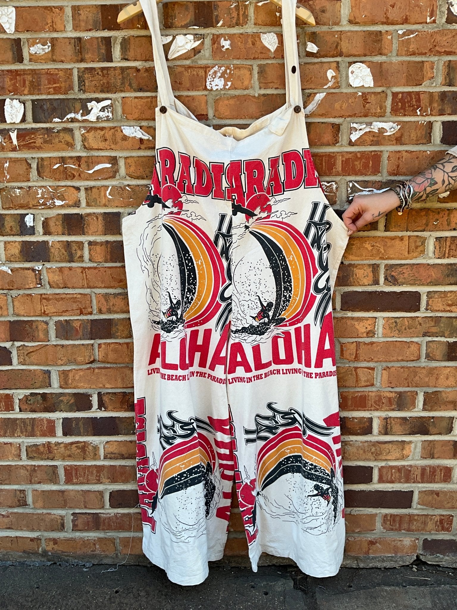 Cotton Jumpsuit: ALOHA / BALLOON - ivyandlavyboutique Kathmandu Imports