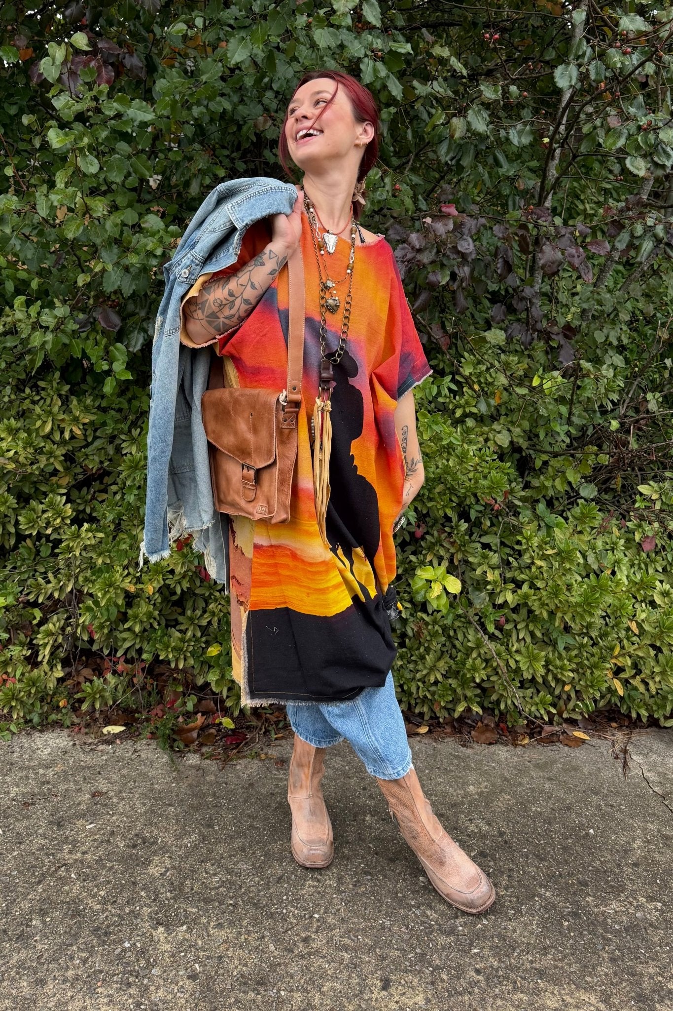 Cowboy Sunset Full Tunic - ivyandlavyboutique LeParisPetit by I Love Linen