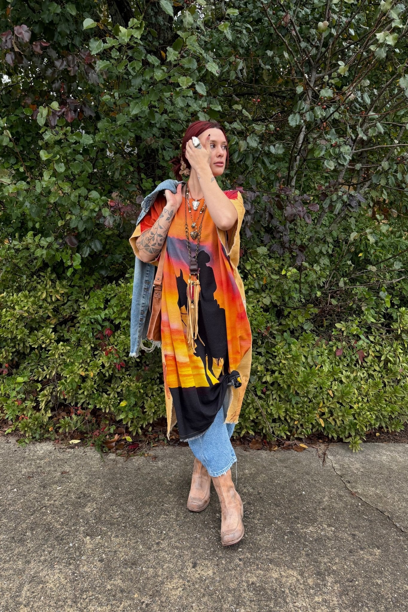 Cowboy Sunset Full Tunic - ivyandlavyboutique LeParisPetit by I Love Linen