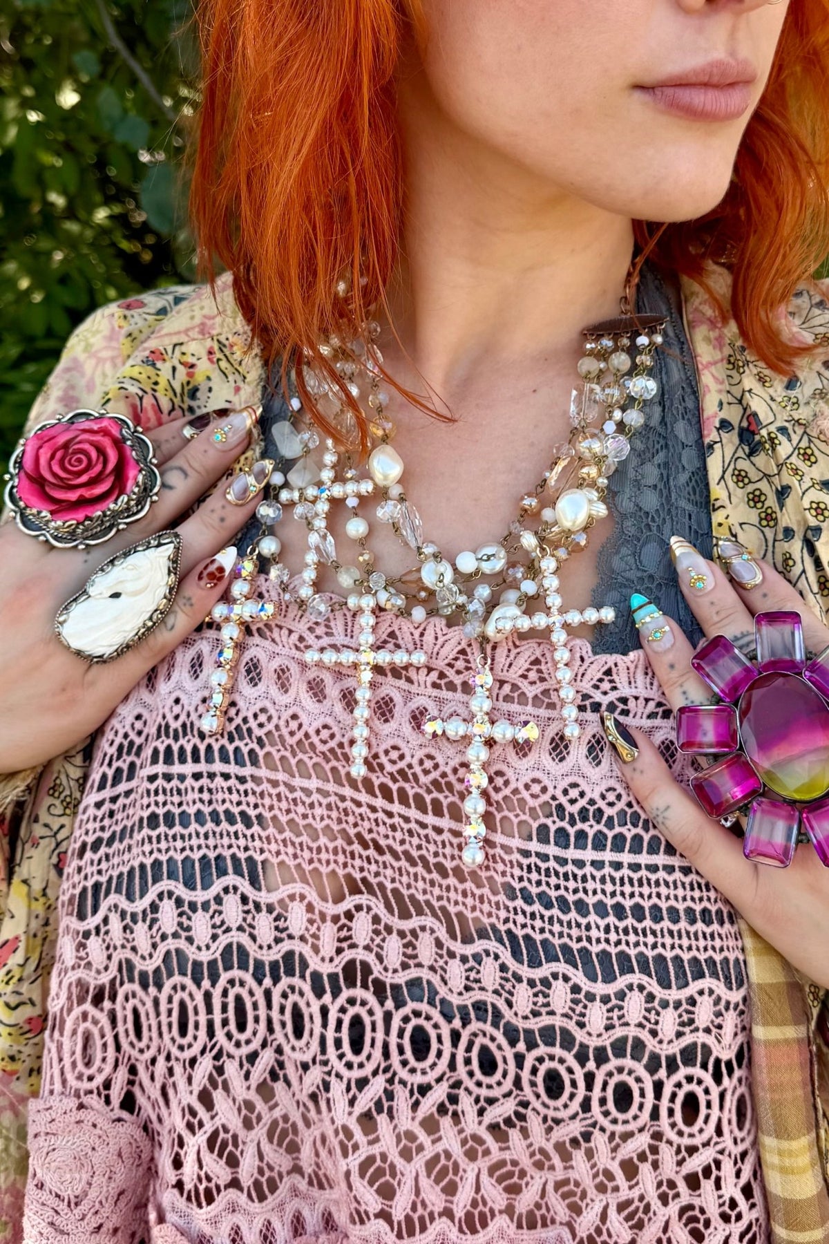 Cross my Heart Necklace - ivyandlavyboutique Gypsy South