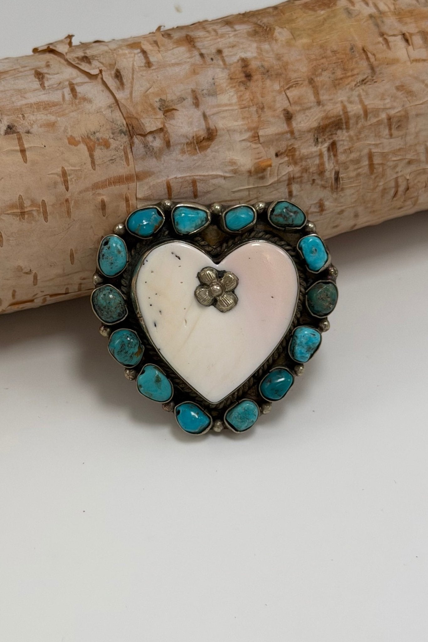 Cross My Heart Pink Opal & Turquoise Ring - ivyandlavyboutique ivyandlavyboutique