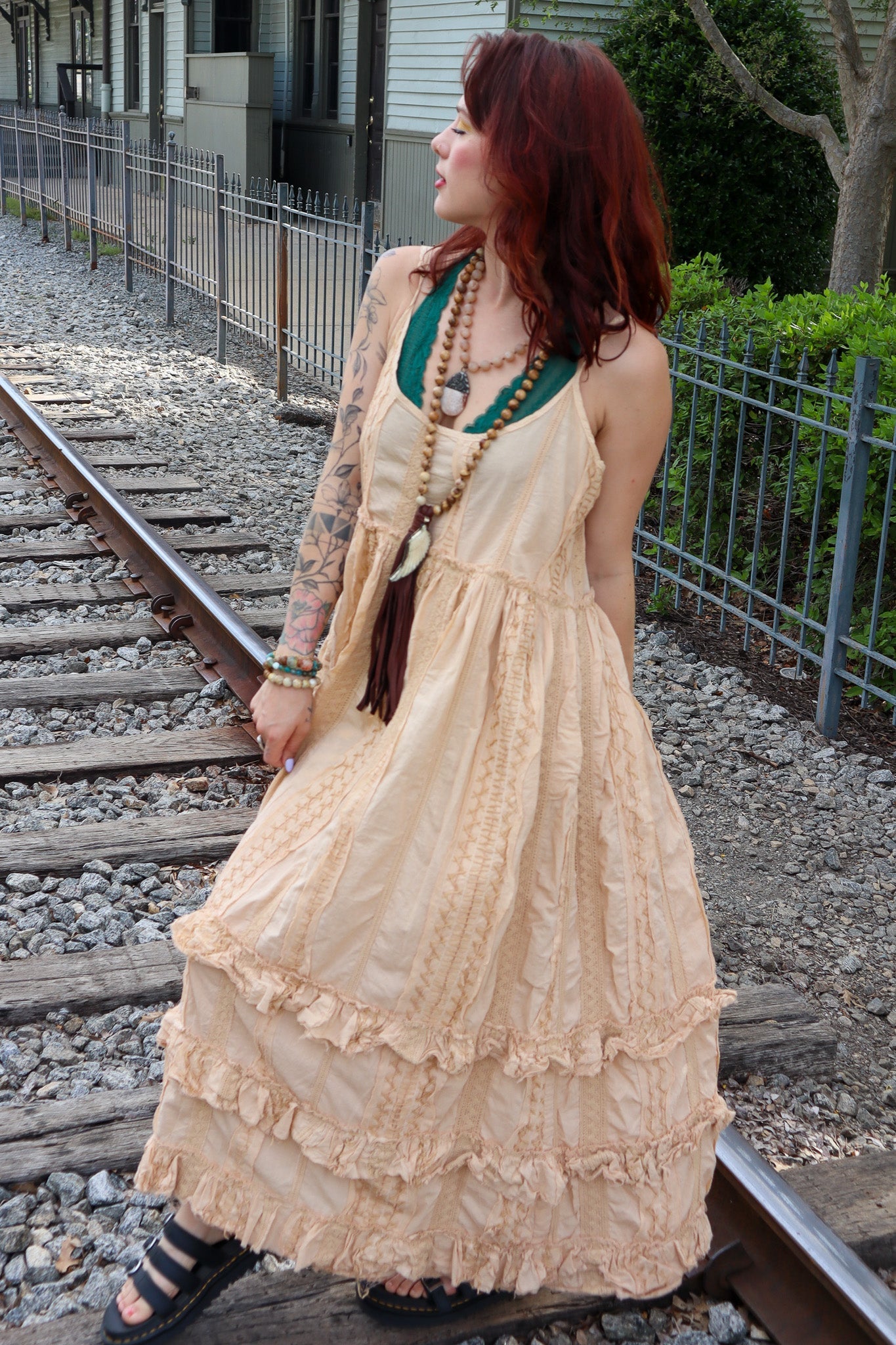 Cross Your Path Roads Boheme Embroidered Dress - ivyandlavyboutique Jaded Gypsy