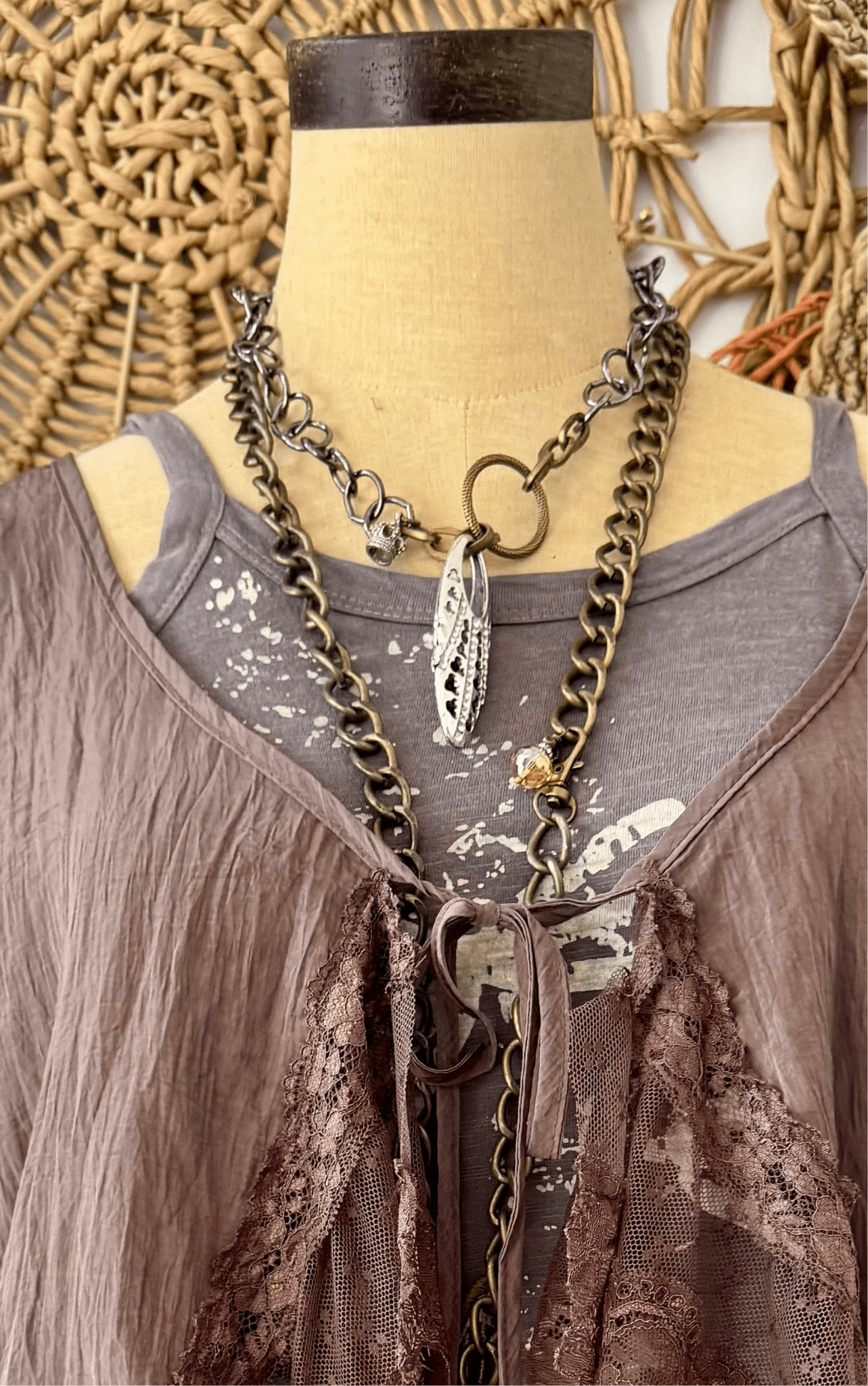 Crown Jewel Statement Necklace - ivyandlavyboutique Scooples Jewelry