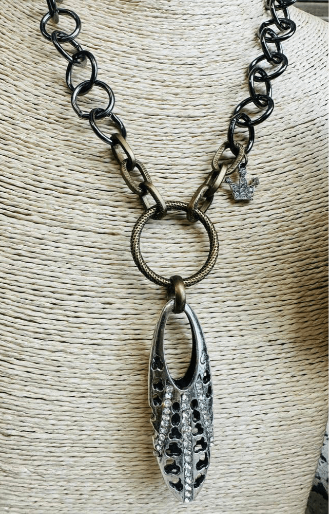 Crown Jewel Statement Necklace - ivyandlavyboutique Scooples Jewelry