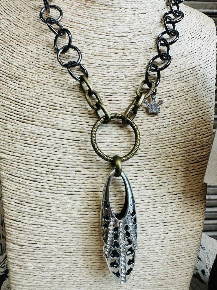 Crown Jewel Statement Necklace - ivyandlavyboutique Scooples Jewelry