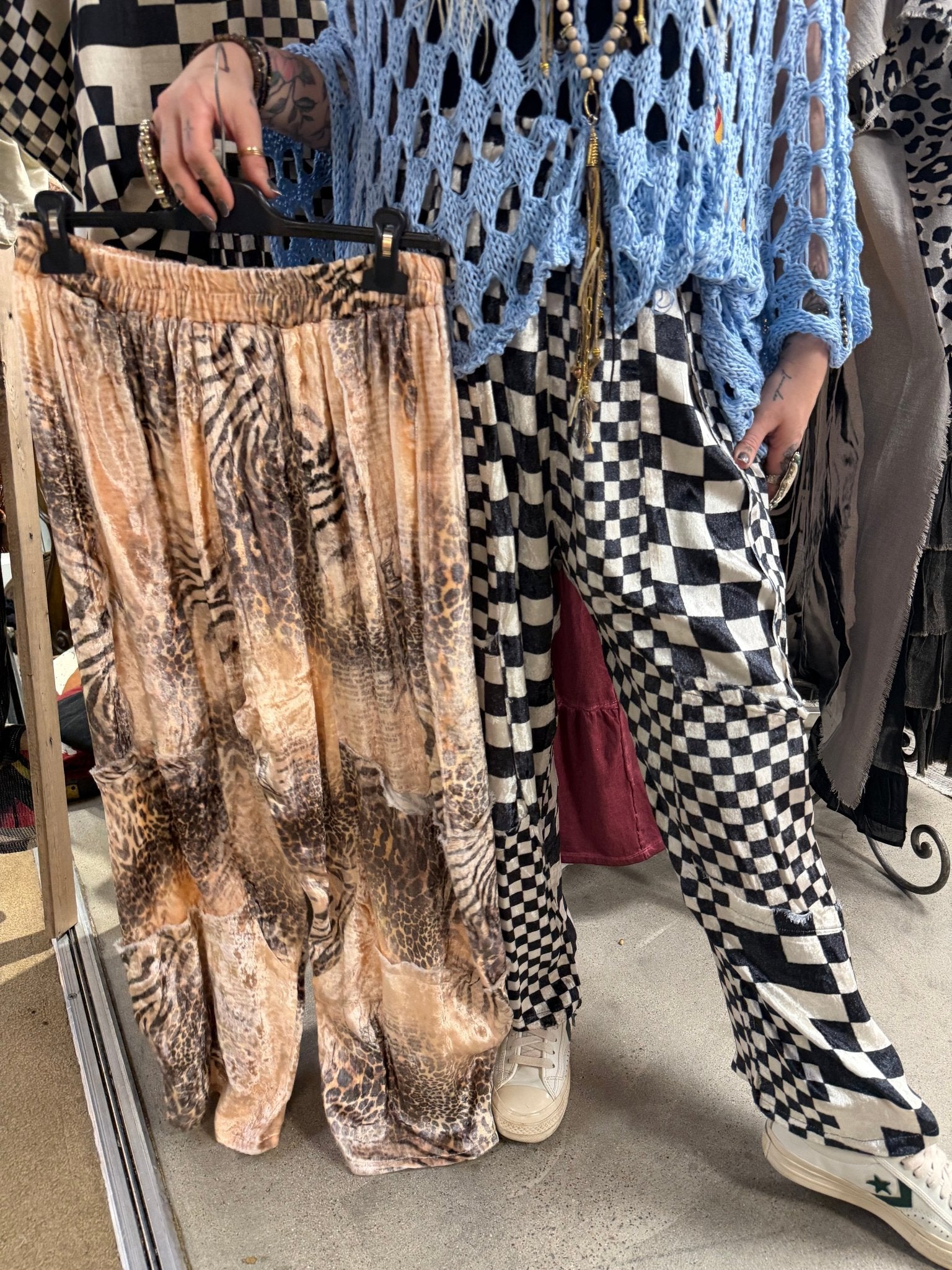 Crushed Velvet Pant - ivyandlavyboutique ivyandlavyboutique