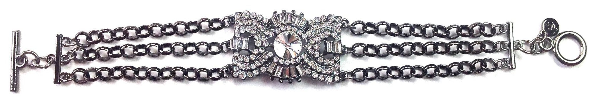 Crystal Center & Chains Charm Bracelet - ivyandlavyboutique Lost & Found Trading