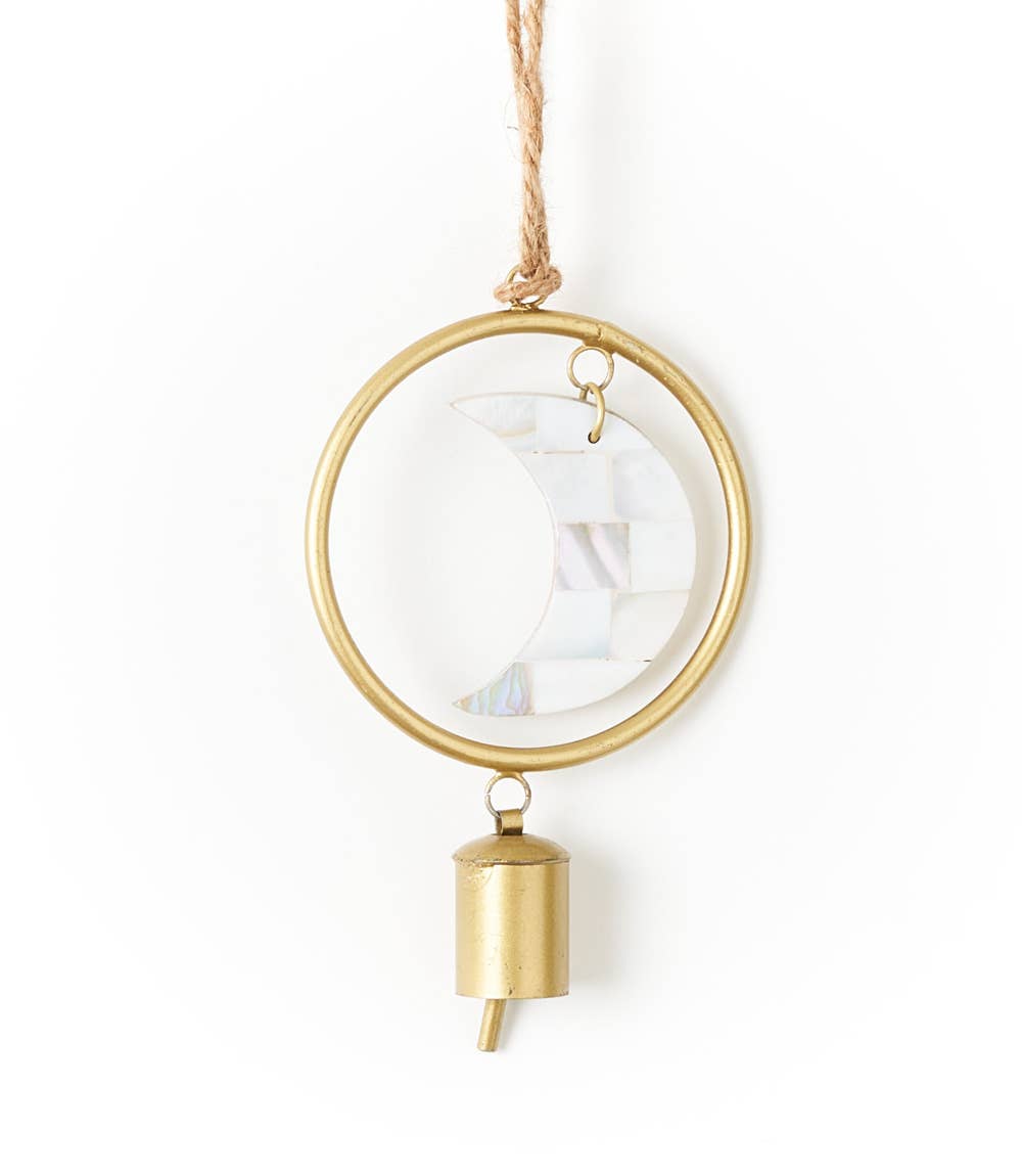 Chayana Small Moon Mother of Pearl Wind Chime