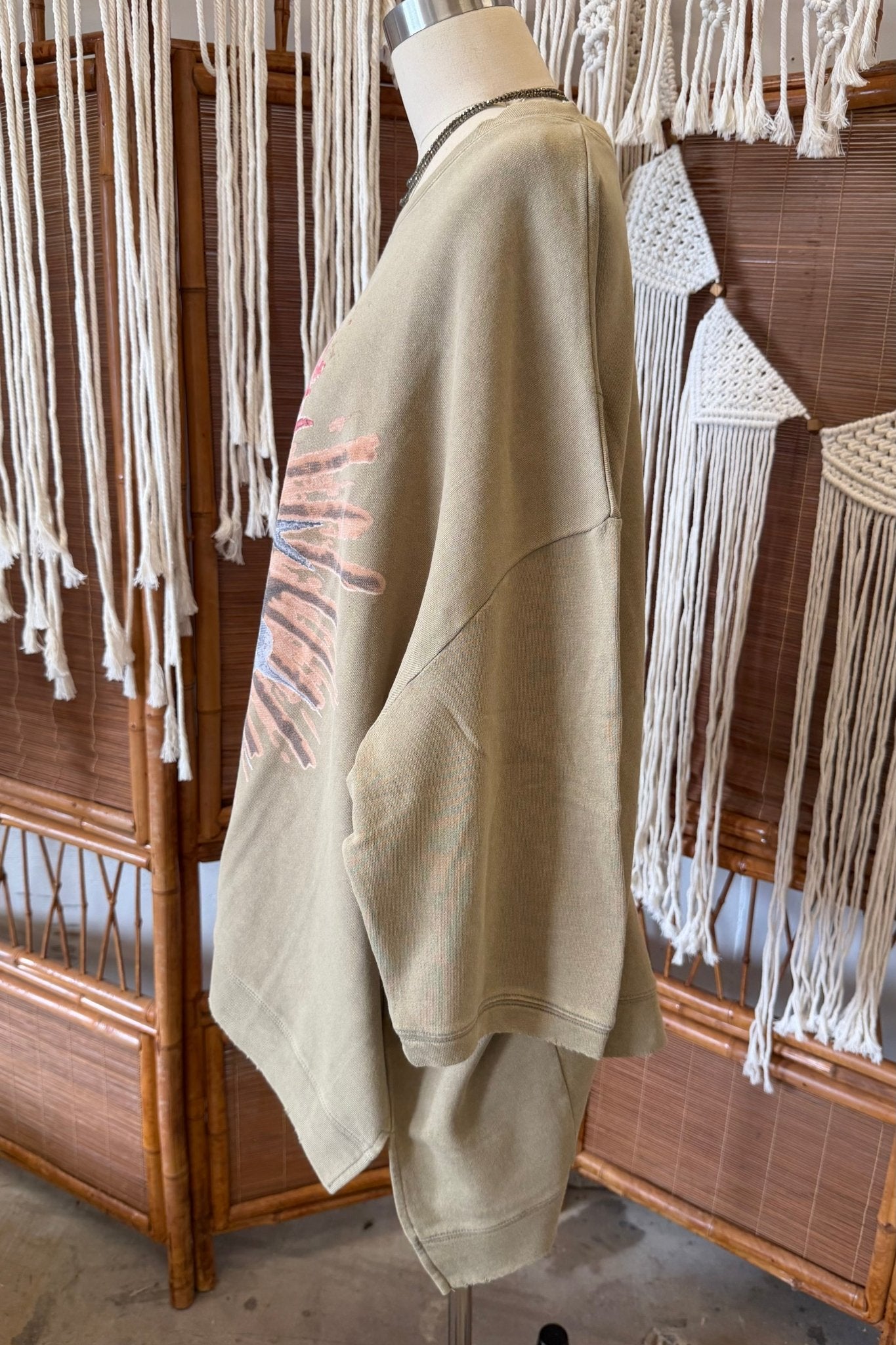 Dance With the Moon Olive Sacred Heart - ivyandlavyboutique Jaded Gypsy