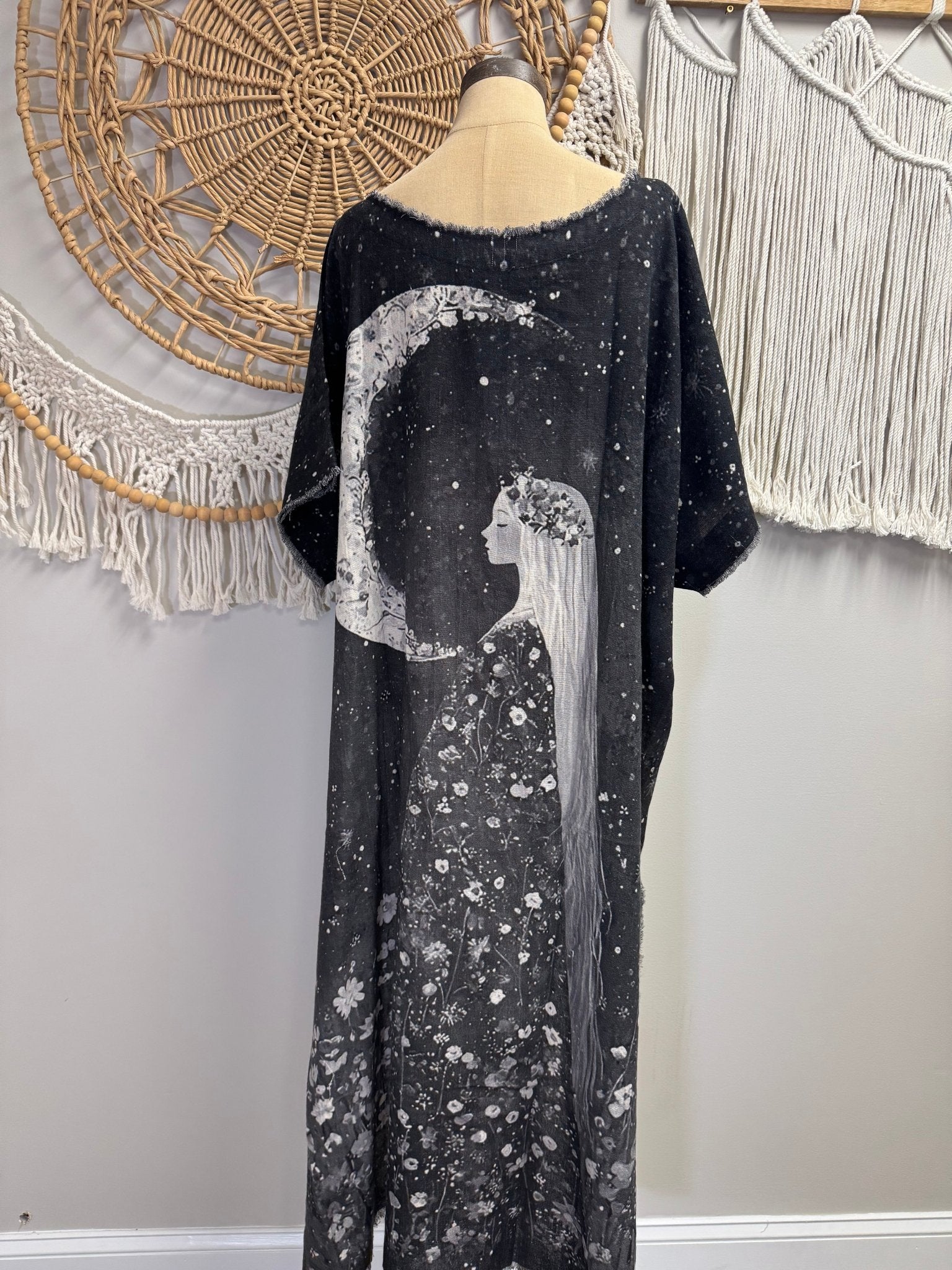 Dark Combo Starry Night Sky Dream Hi Lo Tunic Top - ivyandlavyboutique LeParisPetit by I Love Linen