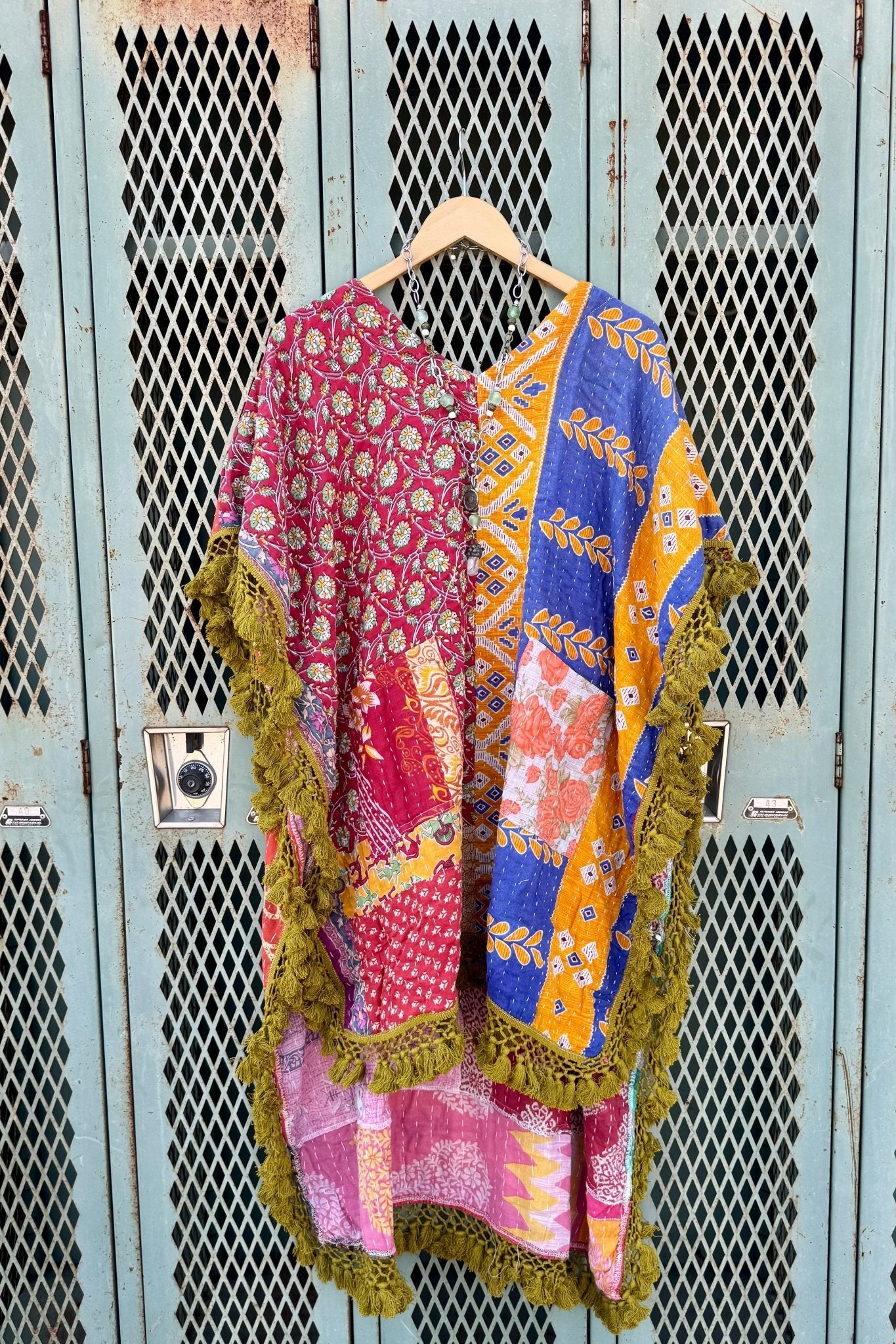 Day Dreamer Kantha Poncho Top - Combo 4 - ivyandlavyboutique Kathmandu Imports