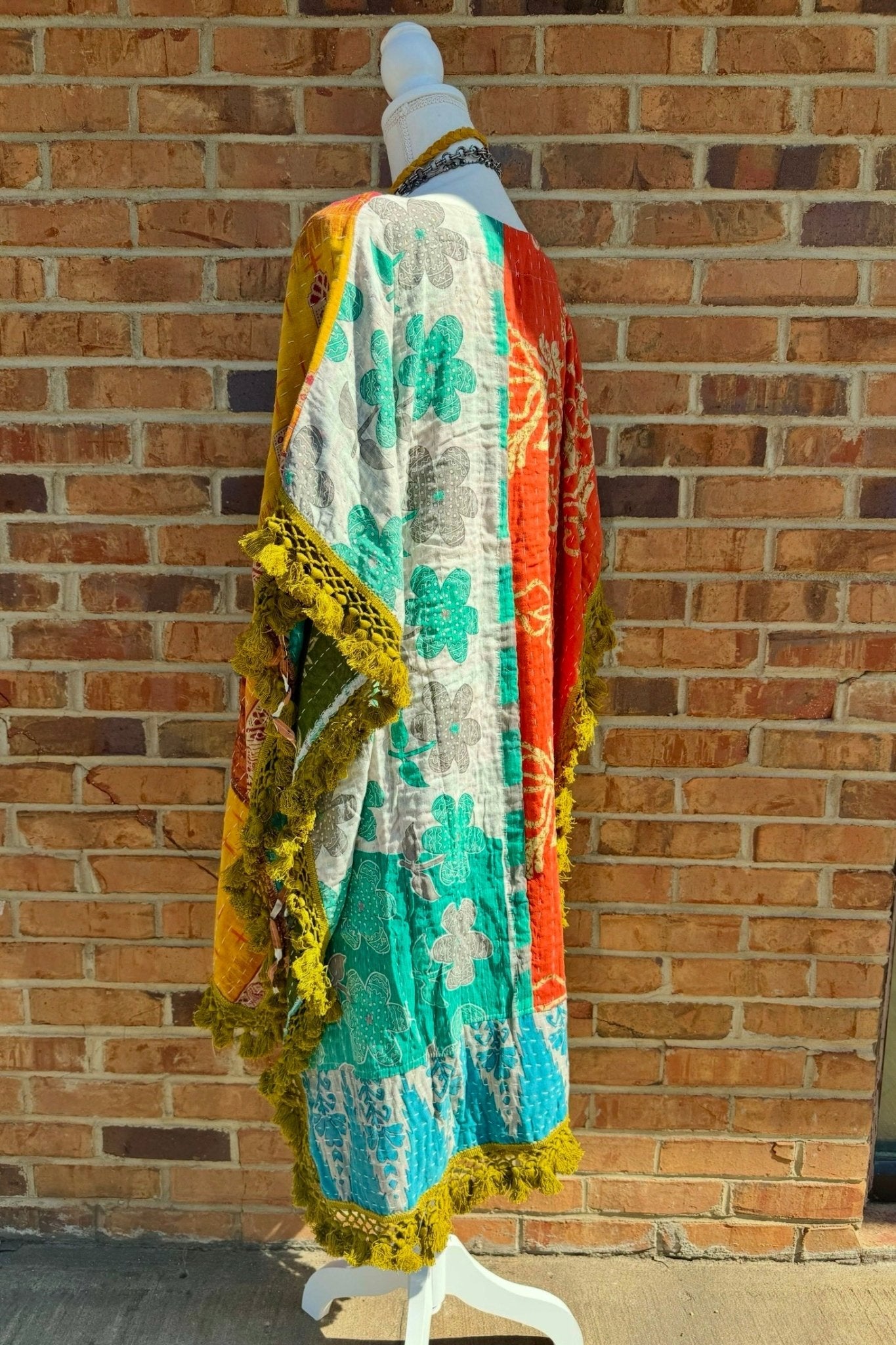 Day Dreamer Kantha Poncho Top - Combo 6 - ivyandlavyboutique Kathmandu Imports