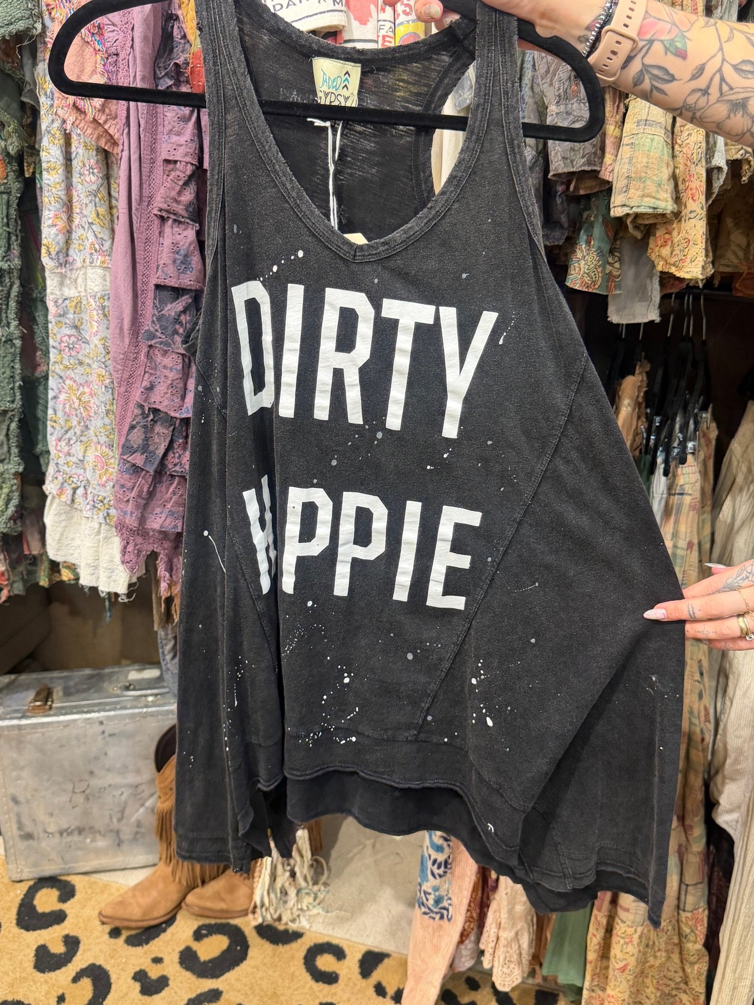 Dirty Hippie Tank Top - ivyandlavyboutique Jaded Gypsy