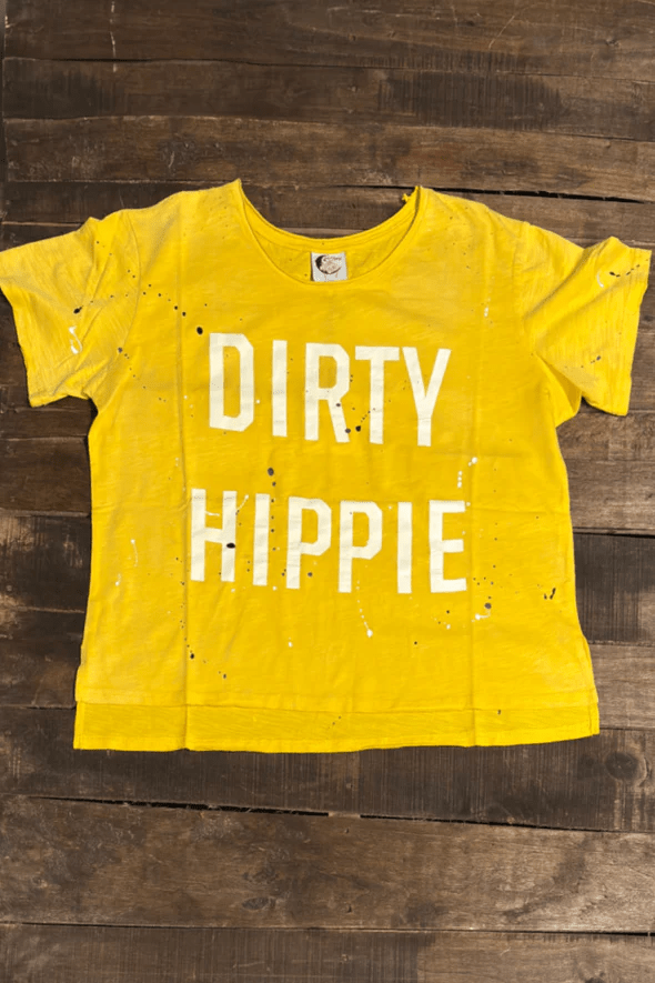 Dirty Hippie - Vintage Sunshine Moon Dance Distressed Cotton Tee Top - ivyandlavyboutique Jaded Gypsy