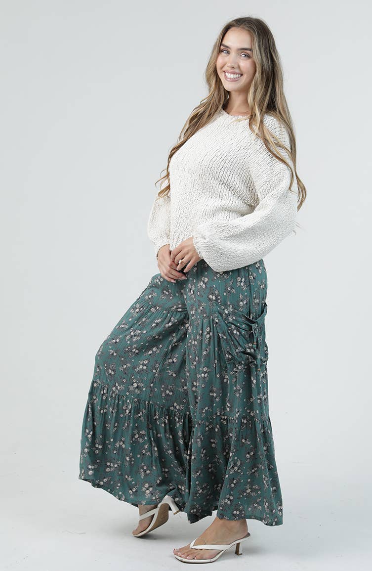 Ditsy Daze Floral Pant - ivyandlavyboutique ANGIE