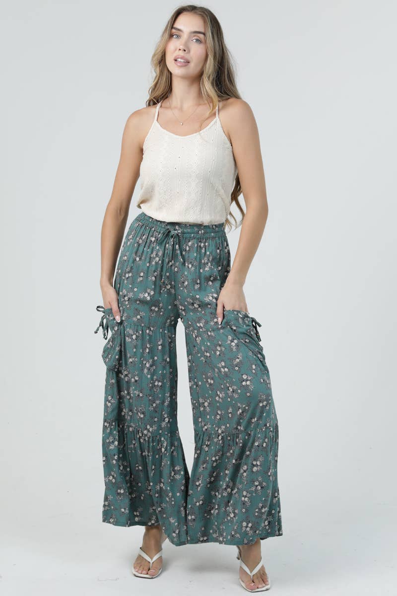 Ditsy Daze Floral Pant - ivyandlavyboutique ANGIE