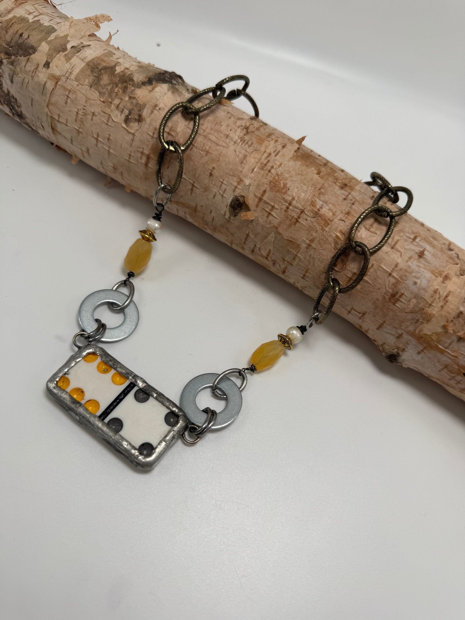 Domino 10 Handmade Necklace - ivyandlavyboutique ivyandlavyboutique