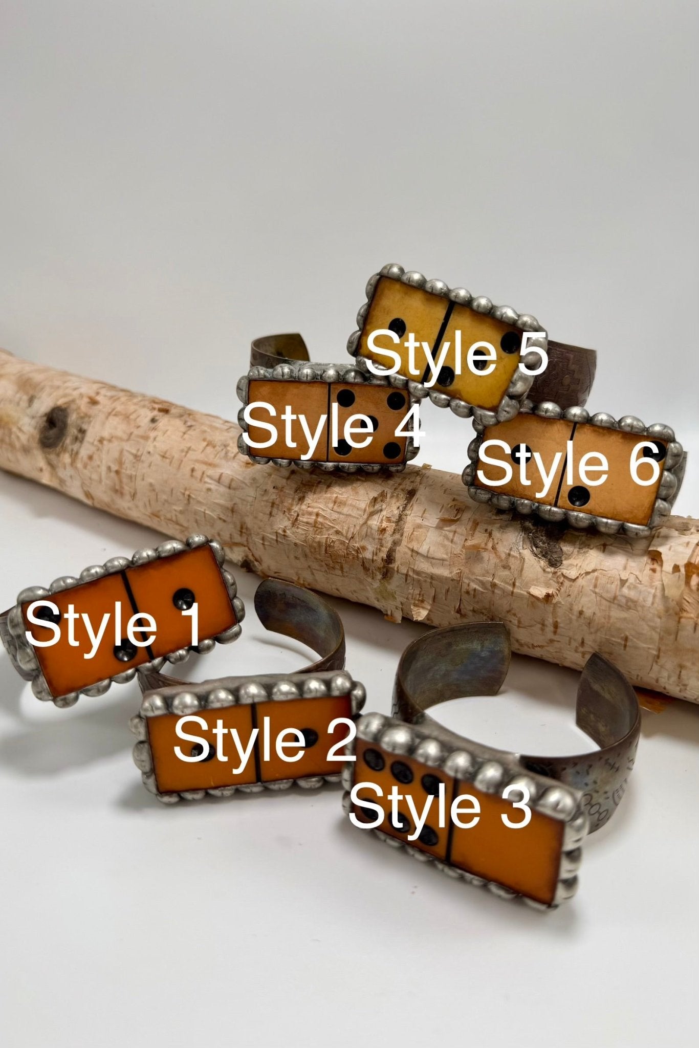 Domino Cuff in Vintage Yellow Shades - ivyandlavyboutique ivyandlavyboutique