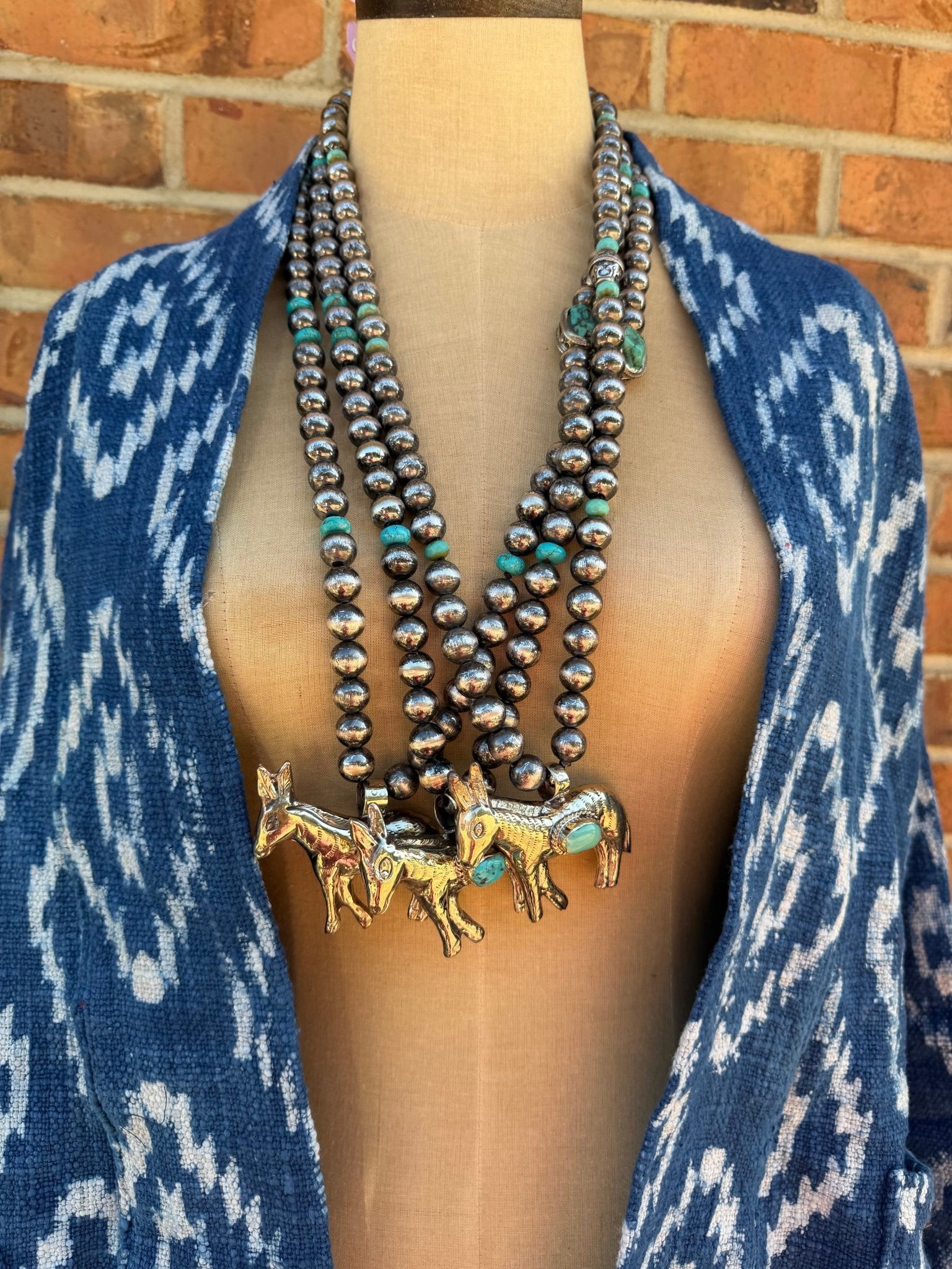 Donkey on the Run Necklace - ivyandlavyboutique Art by Amy