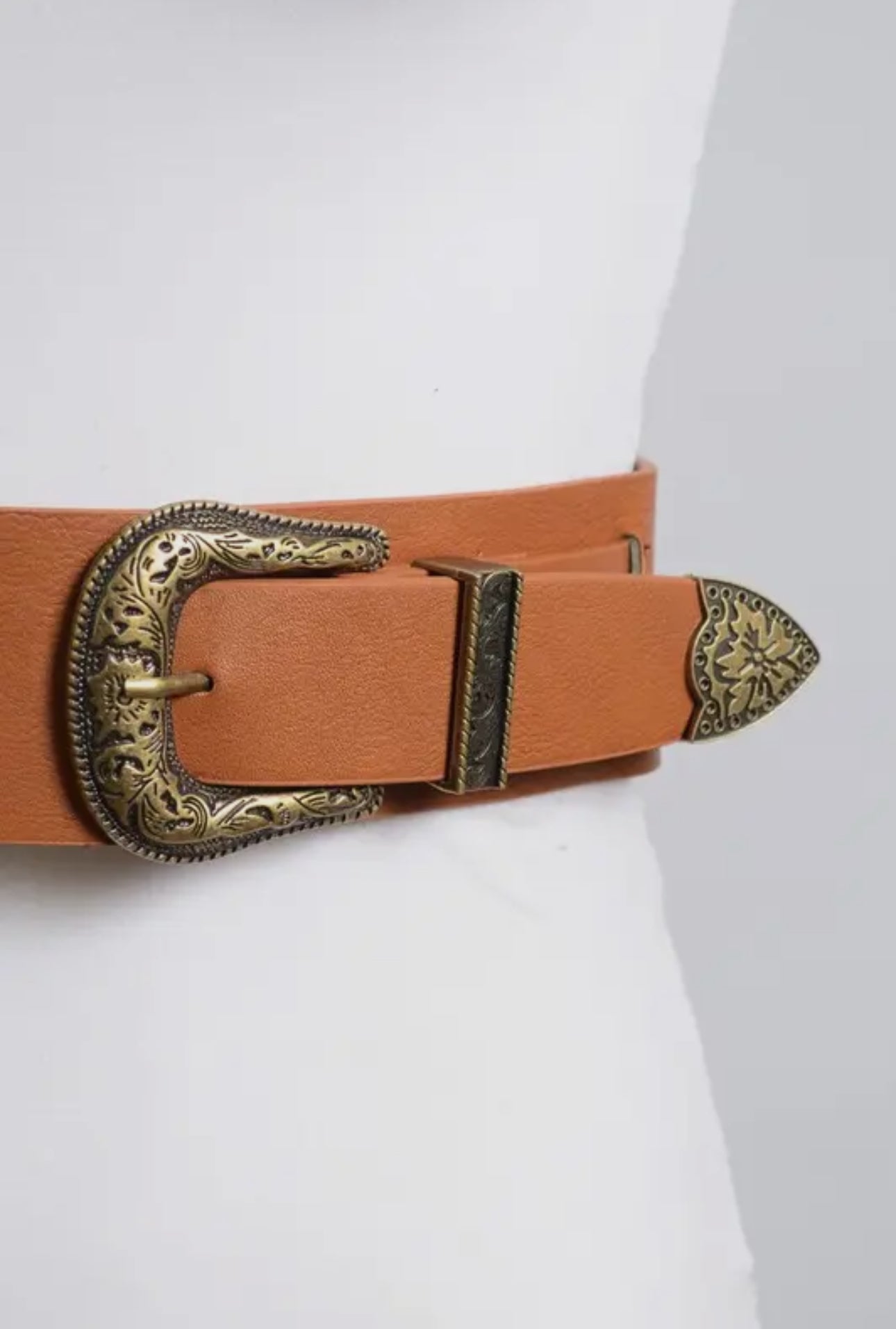 Double Western Faux Leather Waist Belt - ivyandlavyboutique Leto Accessories