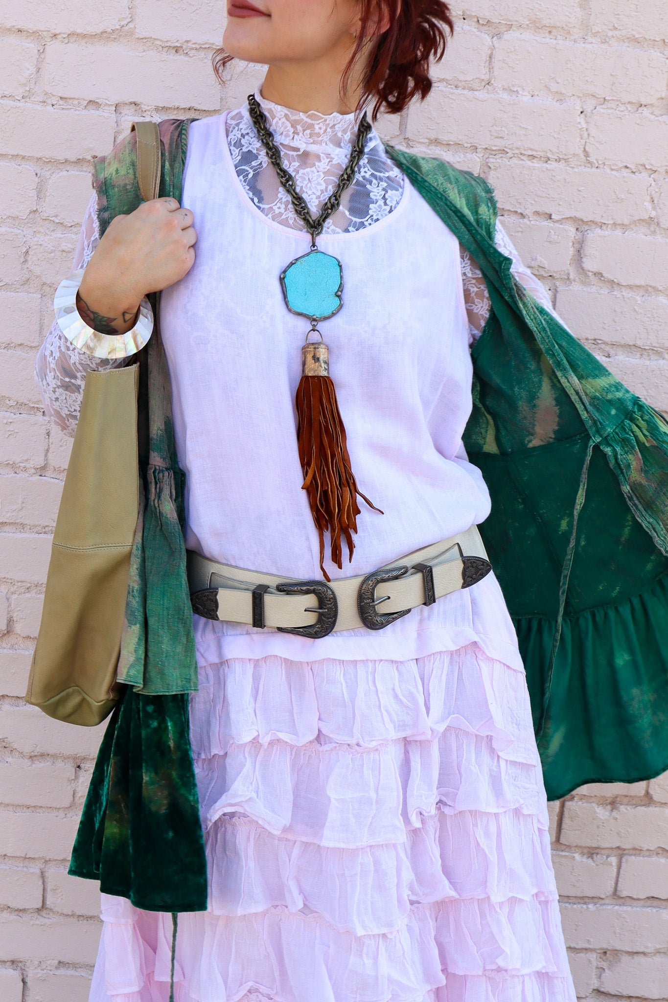 Double Western Faux Leather Waist Belt - ivyandlavyboutique Leto Accessories