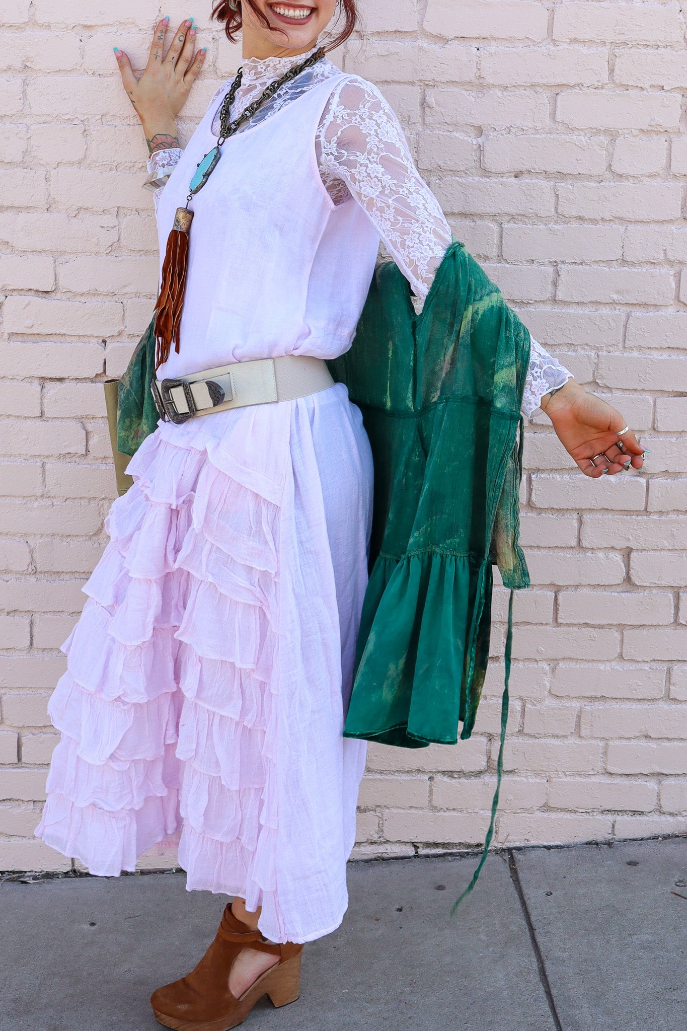 Double Western Faux Leather Waist Belt - ivyandlavyboutique Leto Accessories