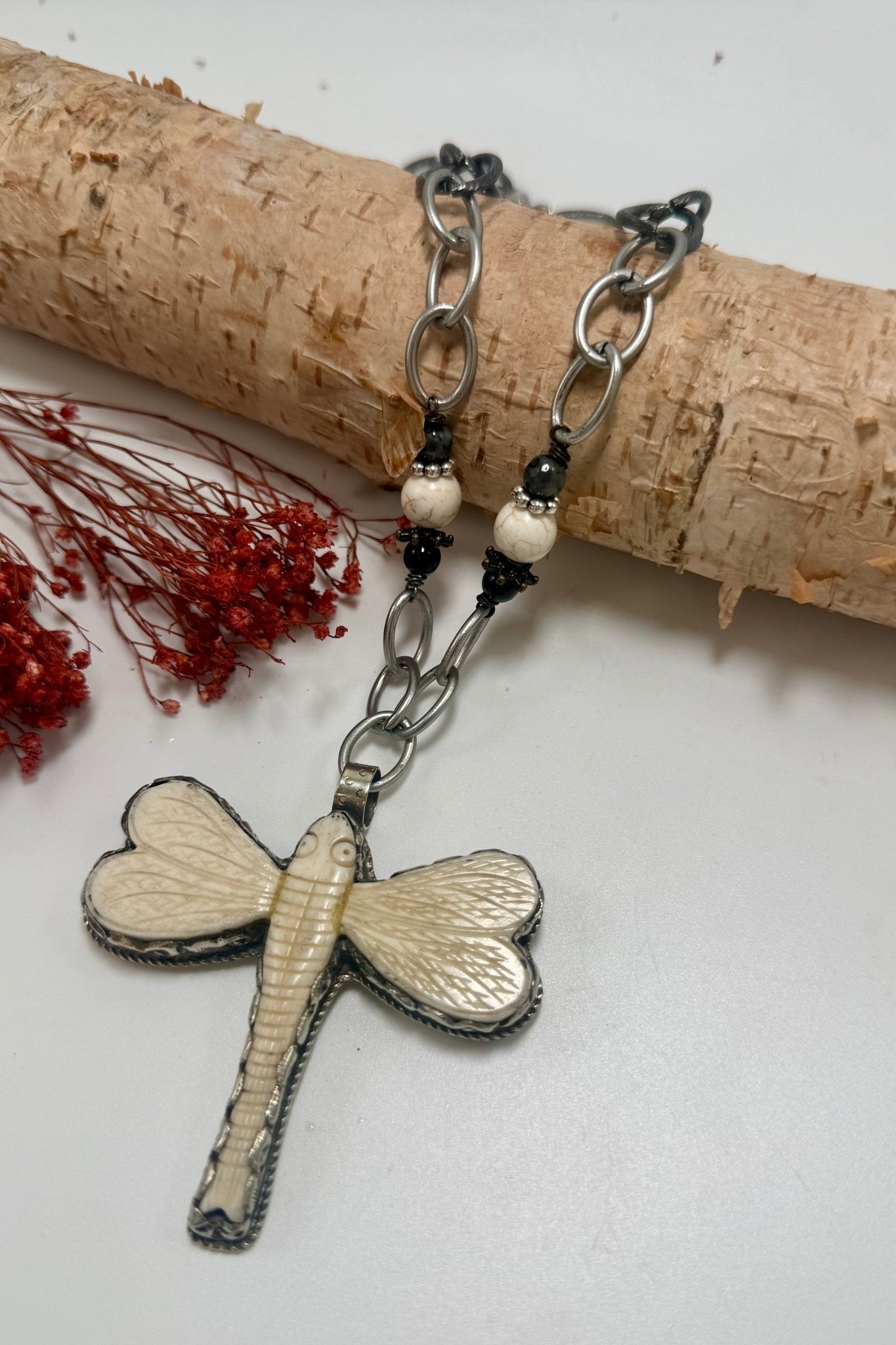 Dragonfly Mash Necklace - ivyandlavyboutique ivyandlavyboutique