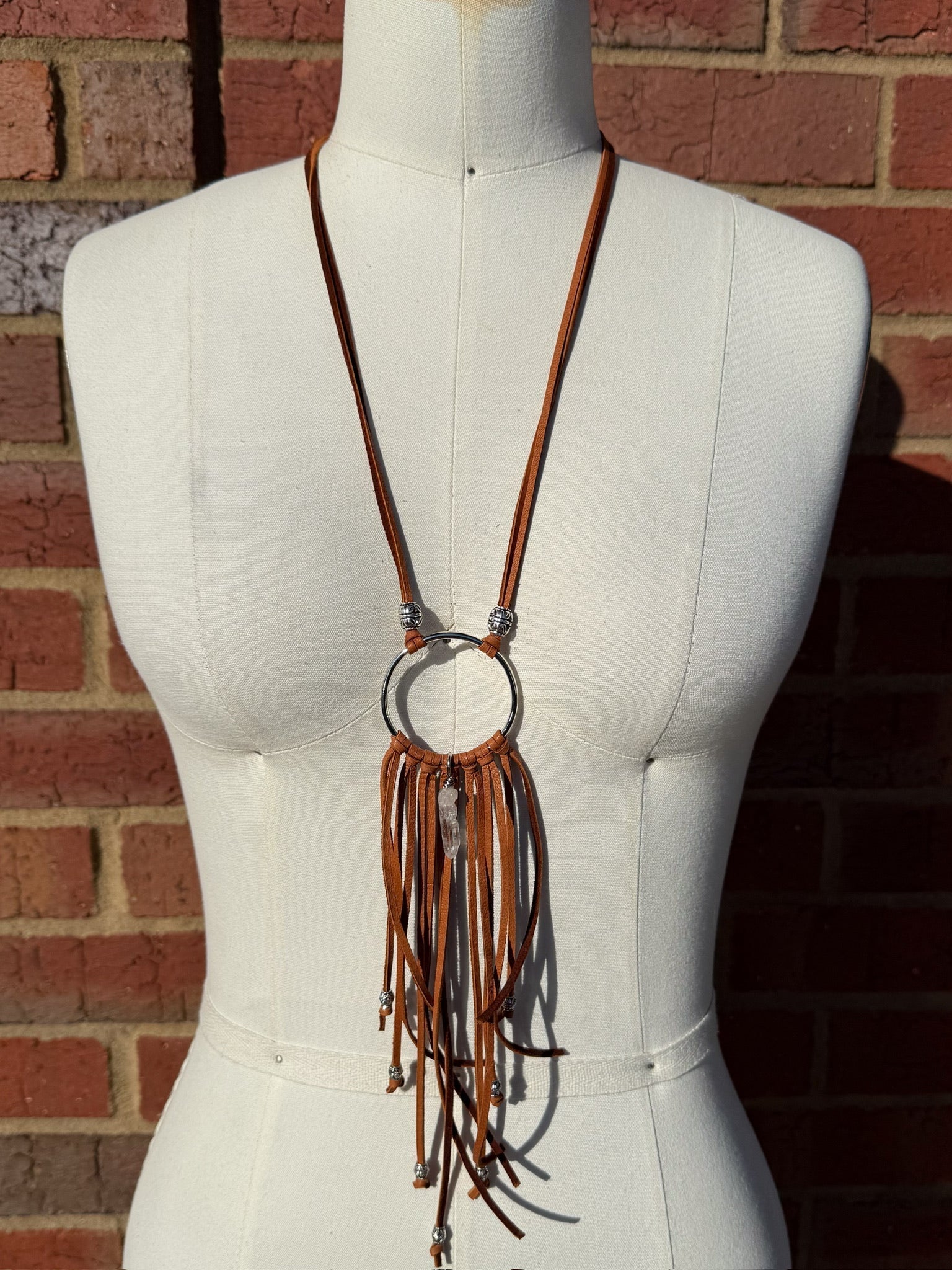 Dream Catcher Quartz Long Layering Necklace - ivyandlavyboutique Spirit Lala