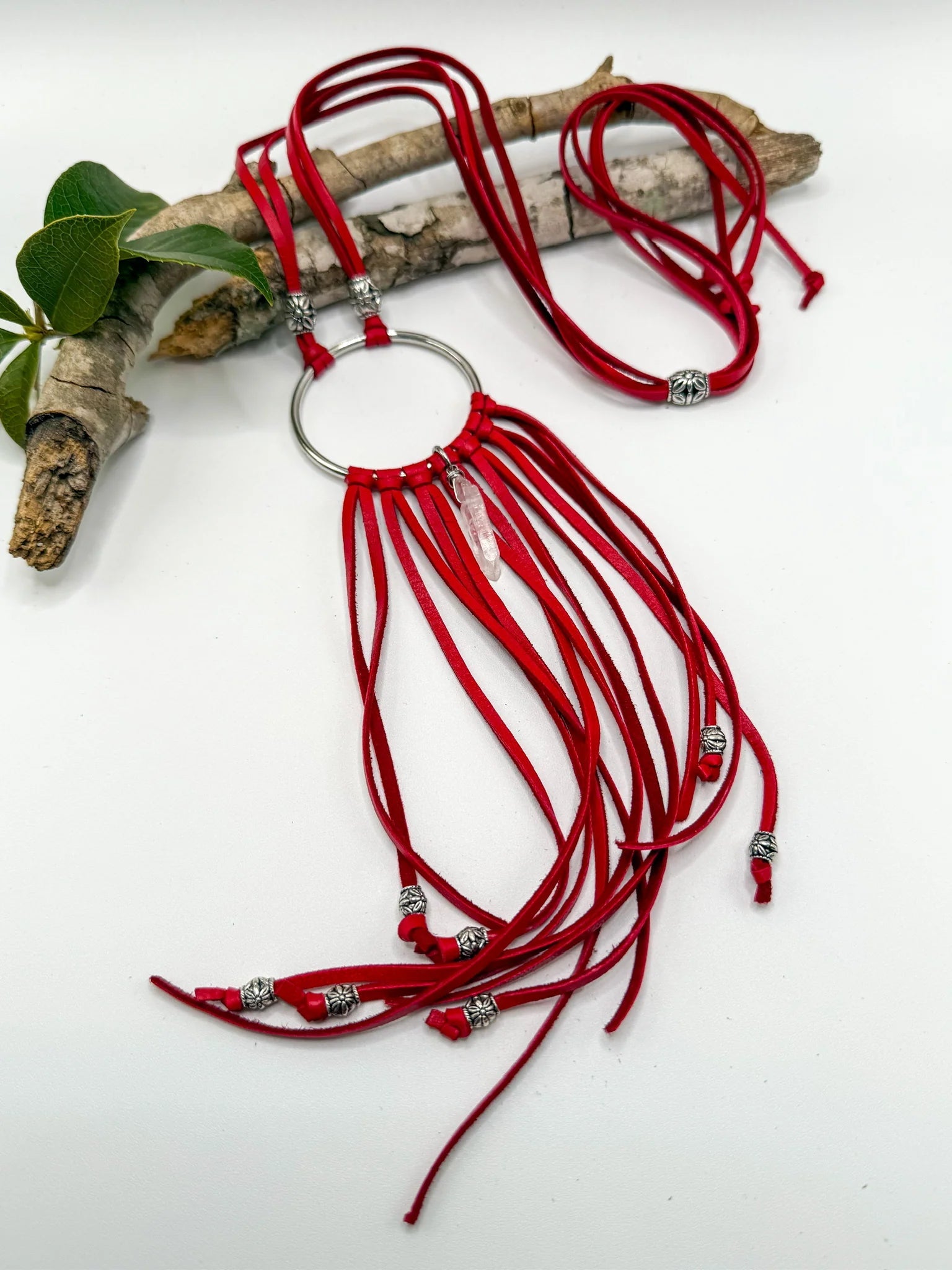 Dream Catcher Quartz Long Layering Necklace - ivyandlavyboutique Spirit Lala