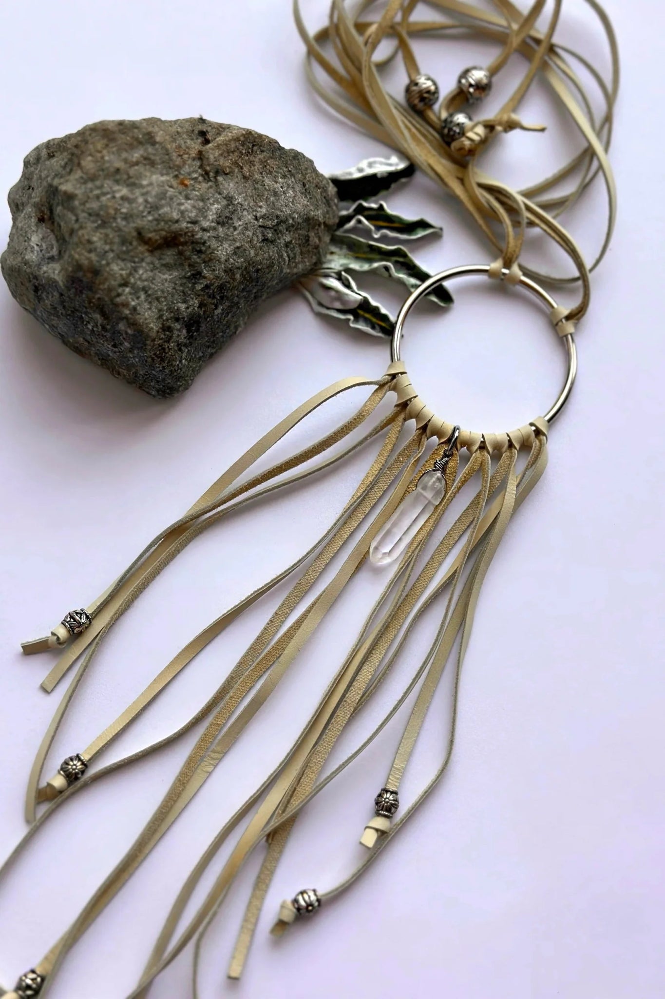 Dream Catcher Quartz Long Layering Necklace - ivyandlavyboutique Spirit Lala